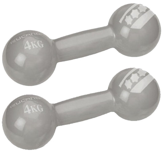 Rucanor dumbbells 4 kg 2 stuks grijs