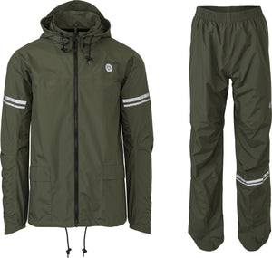 Puch original regenpak essential army green army groen