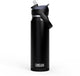 Camelbak thrive flip straw drinkfles - 750 ml - rvs - met rietje - isolatie waterfles - zwart