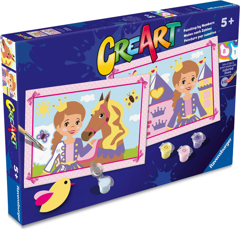 Afbeelding laden in galerijviewer, Ravensburger creart schilderen op nummer - kleine prinsessen
