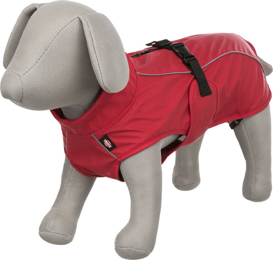 Trixie regenjas hond - vimy - rood - ruglengte 80 - 5xl