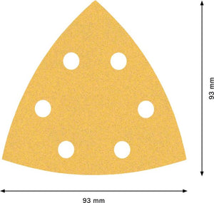 Bosch accessoires bosch expert c470 - schuurpapier - 93 x 93 mm - korrel 120 - 50 stuks