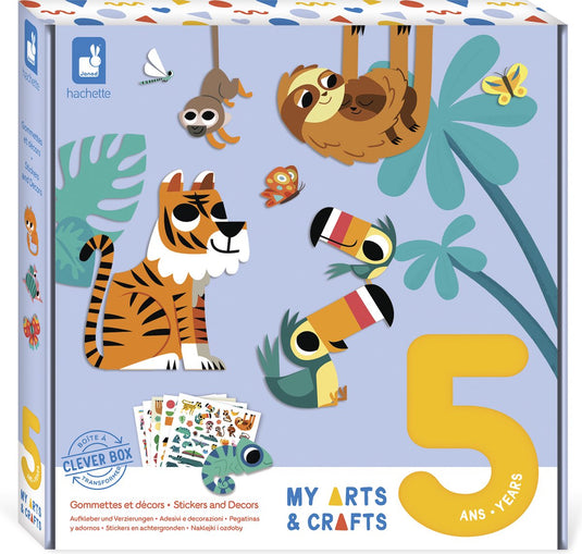 Janod - my arts crafts - stickers plakken knutselset