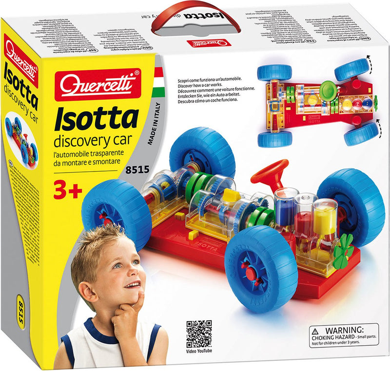 Afbeelding laden in galerijviewer, Quercetti ontdekkingsauto transparant
