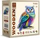Wooden city houten stad puzzel - hippe uil.