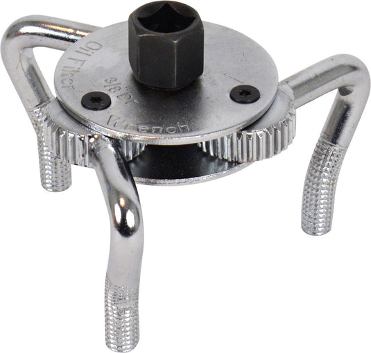 Carpoint oliefiltersleutel 3-potig – 65-110 mm – voor 3 8 ratel – 21 mm dopsleutel – staal – universeel