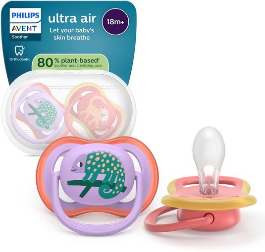 Philips avent ultra air – ademend en lichtgewicht fopspeen (18mnd+) – 2 stuks - scf349 47