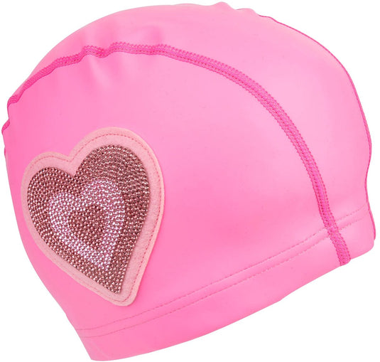 Bling2o badmuts kinderen - hart - rekbaar - zwemmen - in doorzichtig zakje - roze