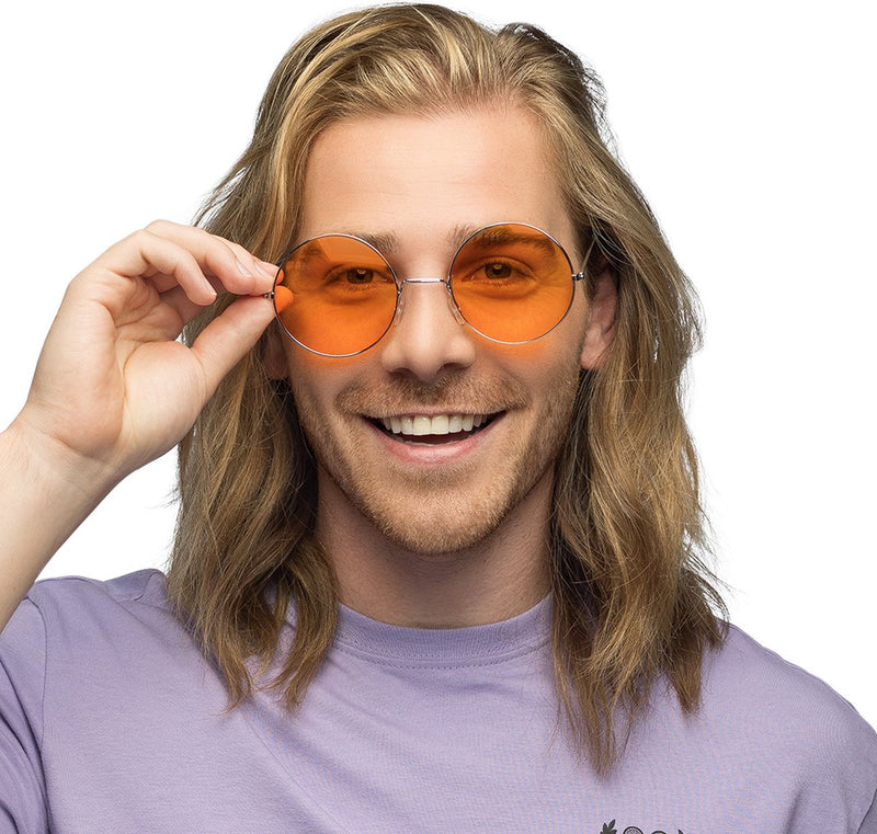 Afbeelding laden in galerijviewer, Boland partybril hippie xl oranje

