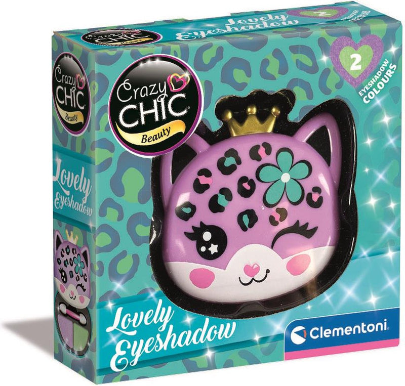 Afbeelding laden in galerijviewer, Clementoni crazy chic oogschaduw in make-up doosje luipaard
