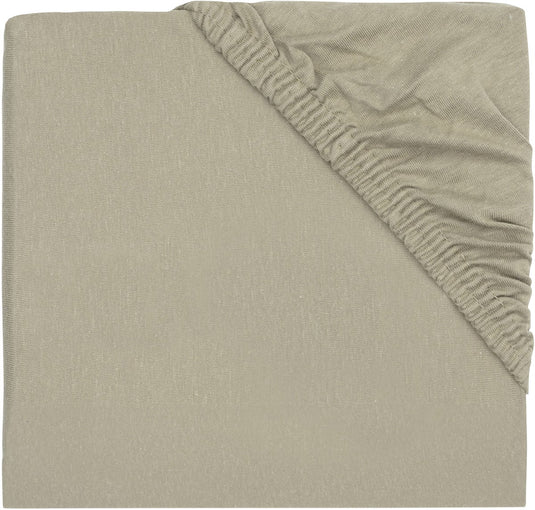 Jollein - hoeslaken jersey 75x95cm - boxmatras - olive green
