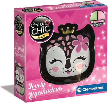 Clementoni crazy chic oogschaduw in make-up doosje panter