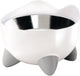 Catit ca pixi elevated feeding dish - met 2 rvs schalen - 200ml - 10x13,5cm wit