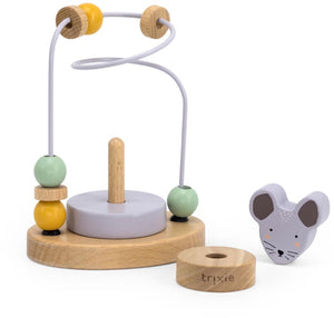 Trixie houten motoriekspiraal - mrs. mouse