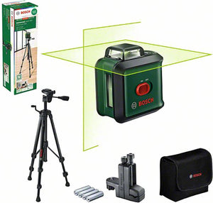 Bosch universallevel 360 premium set - 360° kruislijnlaser - inclusief statief - universele klem mm3 - opbergetui - batterijen