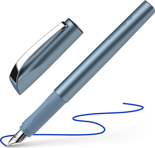Schneider schrijfwaren schneider vulpen - ceod shiny – penpunt m – blauw – s-168623