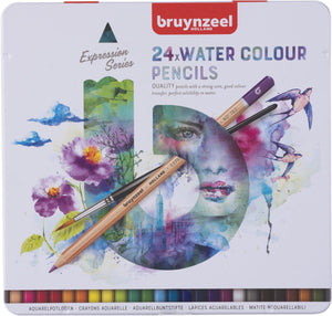 Bruynzeel expression aquarelpotloden blik 24