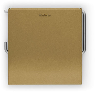 Brabantia renew wc rolhouder - met klep - hangend - zonder boren - warm gold
