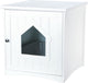 Trixie - kattenmand huis - wit - 51x49x51 cm