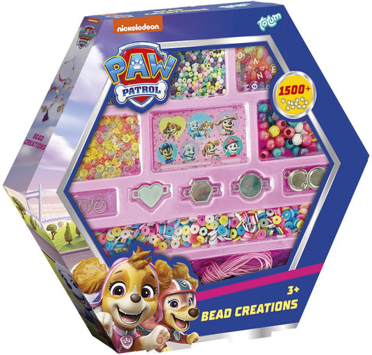 Totum paw patrol speelgoed kralen set 1500 delig - bedel armbandjes en sieraden maken - knutselen meisjes en jongens vanaf 3 4 5 jaar cadeau tip