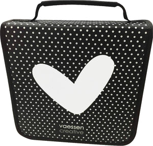 Vaessen creative opbergtas 26 x 26 x 6 cm - snijmallen, embossing folders en clear stamps