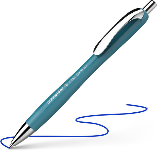 Schneider schrijfwaren schneider balpen - slider rave - penpunt xb - teal - s-132513