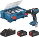 Bosch gsb 18v-65 accu-slagboormachine 18 v 65 nm ( 06019n3307 ) + 2x accu 4,0 ah + oplader + l-case