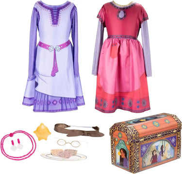 Disguise disney wish asha en dahlia verkleedkoffer 9-delig