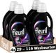 Fleuril black - vloeibaar wasmiddel - donkere en zwarte was - 4x29 wasbeurten - voordeelverpakking