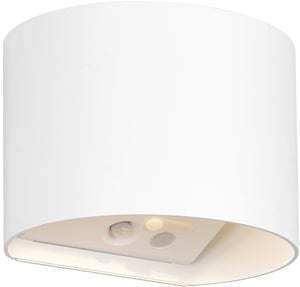 Rl live your light reality genie - wandlamp - wit mat - incl. 2x smd 1 w - bewegingssensor - usb-aansluiting - verlichting omhoog en omlaag - wandmontage - oplaadbaar - rl now - buitenverlichting - ip44