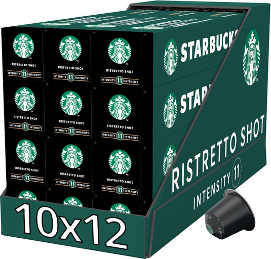 Starbucks by nespresso capsules ristretto - 10 koffiecups x 12 doosjes