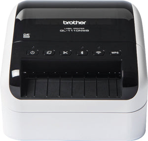 Brother ql-1110nwbc labelprinter direct thermisch 300 x 300 dpi 110 mm sec bedraad en draadloos ethernet lan dk wifi bluetooth
