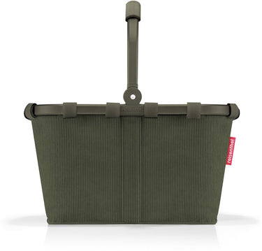 Reisenthel carrybag boodschappenmand maat xs - 5l - cord dark macha groen