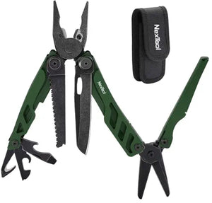 Nextool flagship pro – multitool 16-in-1 – groen rvs – robuust veelzijdig
