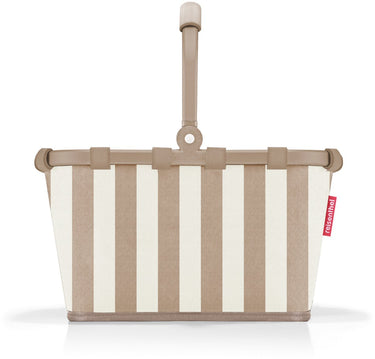 Reisenthel carrybag boodschappenmand maat xs - 5l - summerstripes coffee zand