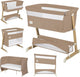 Lionelo thomi plus 5in1 - meegroeibed: co sleeper + babybed + baby box + peuterbed + bank - met 7 hoogtes - 2x matrassen t25 - verstelbare poten - ademend afritsbare zijkant - opbergmand - wielen - wasbare bekleding - tot 100 kg - peuter kinder bed