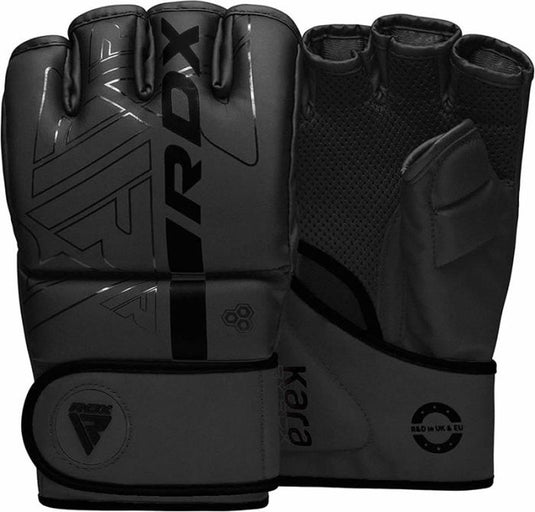 Rdx sports - f6 kara - bokshandschoenen - mma gloves - training - vechtsporthandschoenen - boksen - zwart - mat - maat l