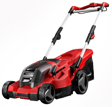 Einhell accu grasmaaier rasarro 36 36 li kit - power x-change - 36 v li-ion - maaibreedte 36 cm - aanbevolen gazonoppervlakte: tot 400 m² - 45 l opvangbak - maaihoogte: 25-75 mm - incl. 2x 3.0 ah plus accu en 2 opladers