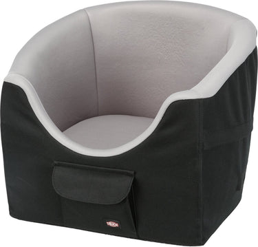 Trixie - hondenmand - auto - kleine honden - zwart grijs - 45x42x39 cm