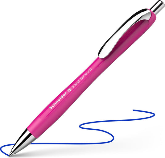 Schneider schrijfwaren schneider balpen - slider rave - penpunt xb - power pink - s-132509