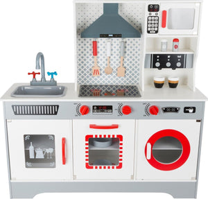 Small foot - houten speelkeuken met wasmachine, 12dlg.