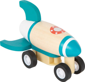 Small foot - houten pull-back vliegtuigen, set van 3