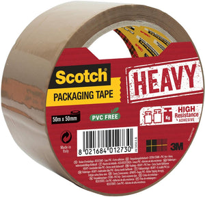 Scotch hv5050sb verpakkingstape - 50m x 50mm - 1 stuks - bruin