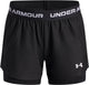 Under armour ua tech play up 2n1 short unisex sportbroek - zwart - wit