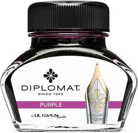 Diplomat inkt diplo octopus 30 ml glas paars