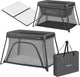 Lionelo alice – 3 in 1 babybedje, box en reisbedje –campingbed - matras met t25-schuim – 2 hoogteposities – lichtgewicht (5.5 kg) – compact opvouwbaar – ritssluiting – inclusief draagtas – afneembare wasbare hoes