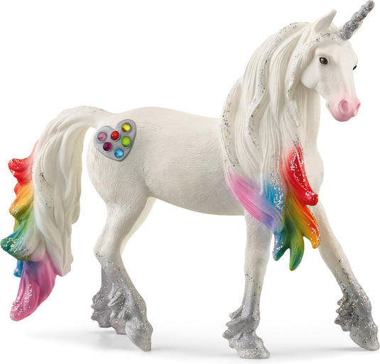 Schleich bayala speelfiguur - regenboog eenhoorn hengst - fantasie, unicorn kinderspeelgoed - 5 tot 12 jaar - 70725