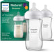 Philips avent natural response glazen babyflessen 240 ml – flow 3- 2 flessen - scy933 02