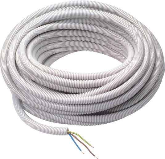 Profile flexibele voorbedrade buis 16mm - 3x2,5mm² - 25 meter