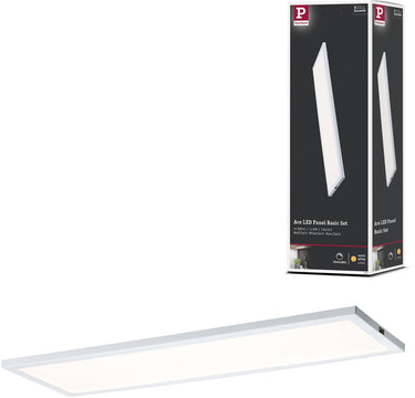 Paulmann led-onderkastverlichting ace hoekig 300x100 mm 520lm 2700k wit, satijn dimbaar